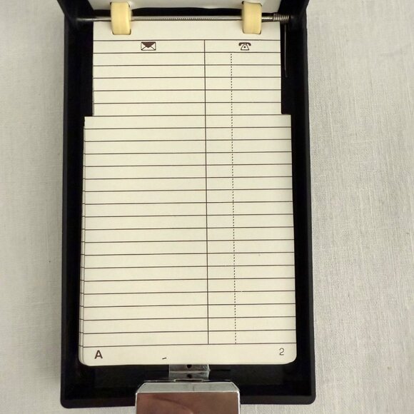 1987 Telephone Index Flip Address Book Eagle Woodgrain Vintage Theater Film Prop - Picture 9 of 16